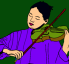 Dibujo Violinista pintado por dorita32