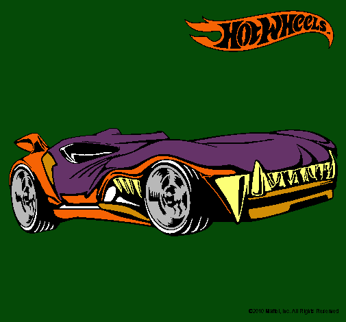 Dibujo Hot Wheels 3 pintado por guzman