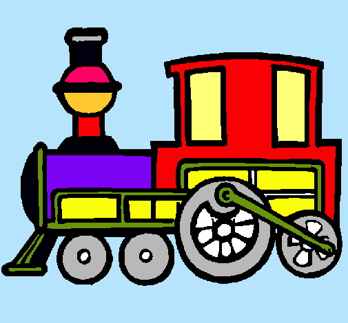 Dibujo Tren pintado por ALIJUANIS