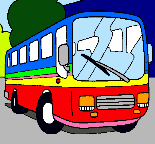 Dibujo Autobús pintado por ALIJUANIS
