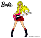 Dibujo Barbie guitarrista pintado por achu