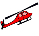 Dibujo Helicóptero de juguete pintado por avion
