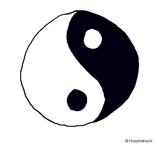 Dibujo Yin yang pintado por keilin 