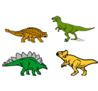 Dibujo Dinosaurios de tierra pintado por giancarlo