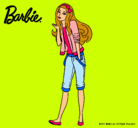 Dibujo Barbie con look casual pintado por Antonia10