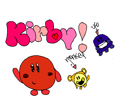 Dibujo Kirby 4 pintado por laauura