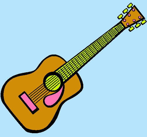 Dibujo Guitarra española II pintado por curbana 