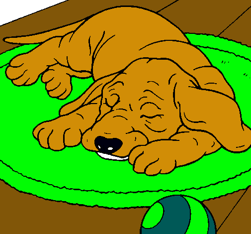 Dibujo Perro durmiendo pintado por arianarb9