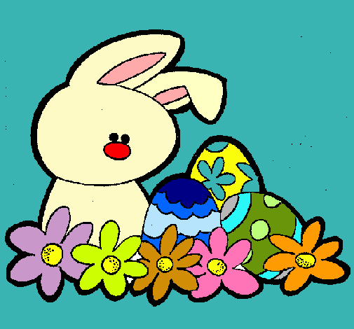 Dibujo Conejito de pascua pintado por Melimeli