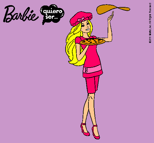 Dibujo Barbie cocinera pintado por pilareta