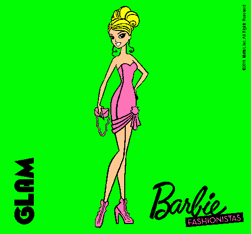 Dibujo Barbie Fashionista 5 pintado por Martina100