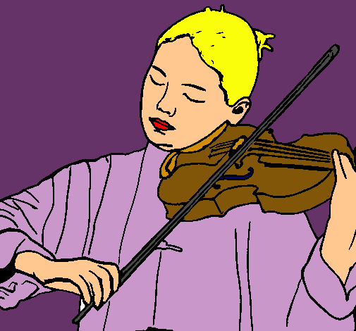 Dibujo Violinista pintado por sharita