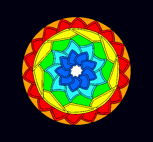 Dibujo Mandala 1 pintado por antiito