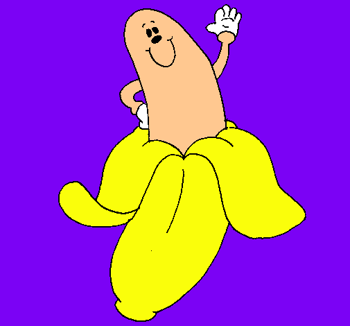 Dibujo Banana pintado por liz123