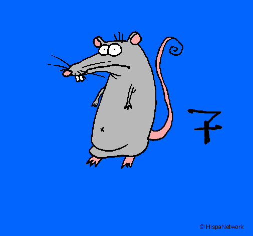Dibujo Rata pintado por fanyjazmin