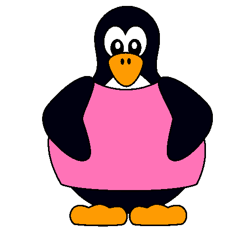 Dibujo Pingüino pintado por Niga