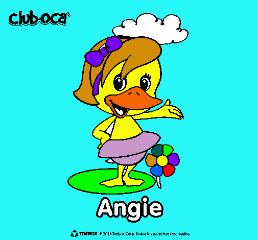 Dibujo Angie pintado por Aracel