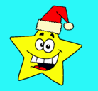 Dibujo estrella de navidad pintado por gisbell