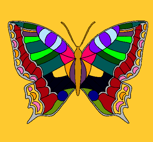 Dibujo Mariposa pintado por smma