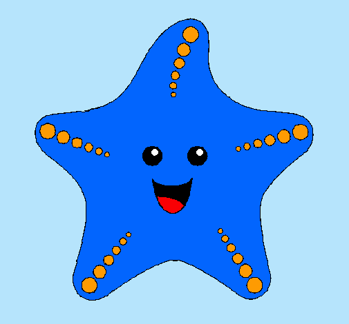 Dibujo Estrella de mar pintado por lexmary64