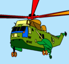 Dibujo Helicóptero al rescate pintado por natis