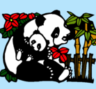 Dibujo Mama panda pintado por mrlaura