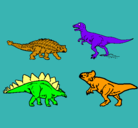Dibujo Dinosaurios de tierra pintado por joclau