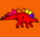 Dibujo Stegosaurus pintado por ojfrte