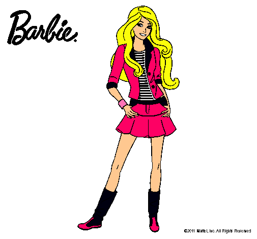 Dibujo Barbie juvenil pintado por AINA99