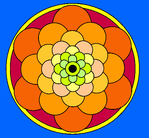 Dibujo Mandala 22 pintado por bizz