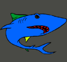 Dibujo Tiburón pintado por JORGE-BL