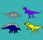 Dibujo Dinosaurios de tierra pintado por isra