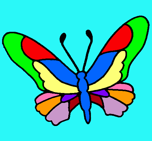 Dibujo Mariposa pintado por birene