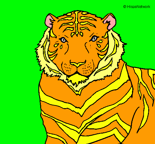 Dibujo Tigre pintado por xuliale