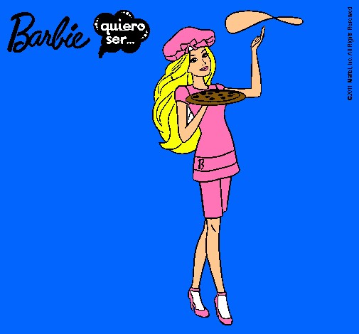 Dibujo Barbie cocinera pintado por pagra