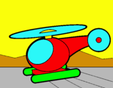 Dibujo Helicóptero pequeño pintado por GFAER