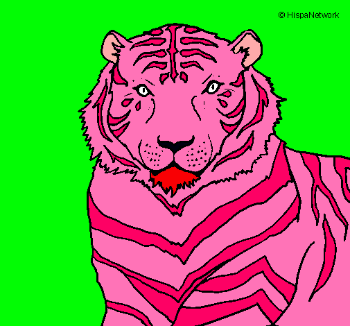 Dibujo Tigre pintado por martine