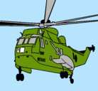 Dibujo Helicóptero al rescate pintado por guillen