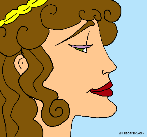 Dibujo Cabeza de mujer pintado por stephanny