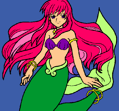 Dibujo Sirena pintado por haykarly 