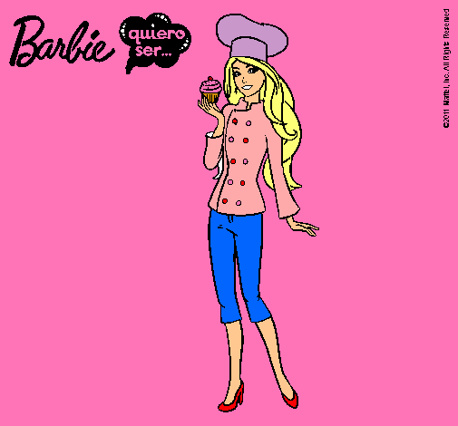 Dibujo Barbie de chef pintado por dadalume