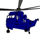 Dibujo Helicóptero al rescate pintado por helicoptero 