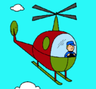 Dibujo Helicóptero pintado por dominique1