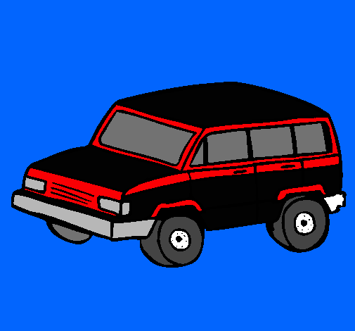 Dibujo Coche 4x4 pintado por master15