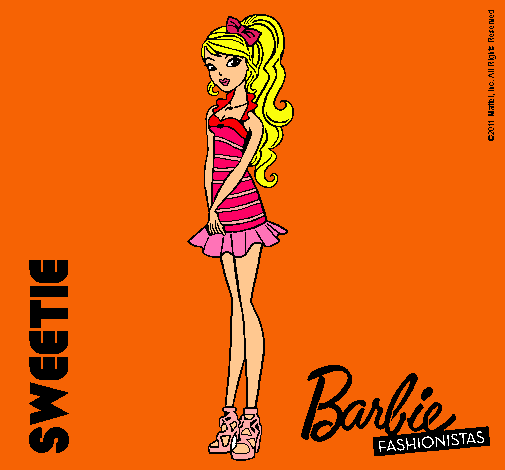 Dibujo Barbie Fashionista 6 pintado por ainoa01