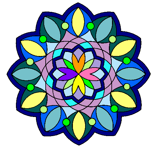 Dibujo Mandala 20 pintado por normita1