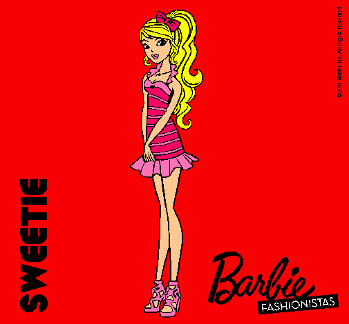 Dibujo Barbie Fashionista 6 pintado por Hermaione