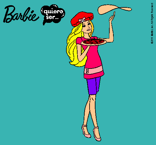 Dibujo Barbie cocinera pintado por NIKKY