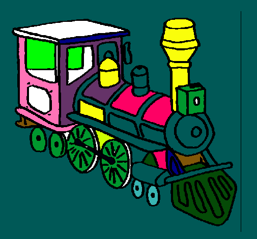 Dibujo Tren pintado por IVANQJ