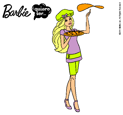 Dibujo Barbie cocinera pintado por vanetxu